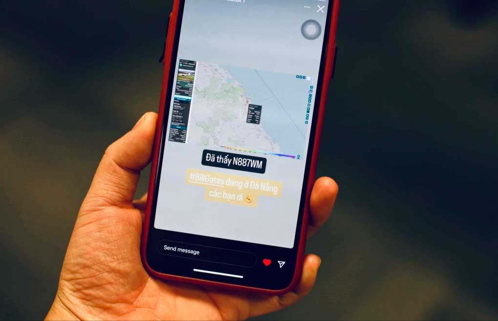 Người sử dụng săn lùng thông tin định vị về máy bay của Bill Gates