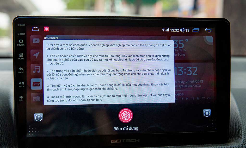 Gotech GPT - Trợ Lý AI Tiên Phong Giúp Tài Xế Tiết Kiệm Thời Gian