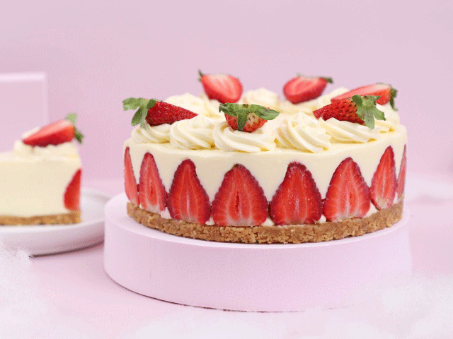 Hướng dẫn làm Cheesecake Dâu Sữa Chua