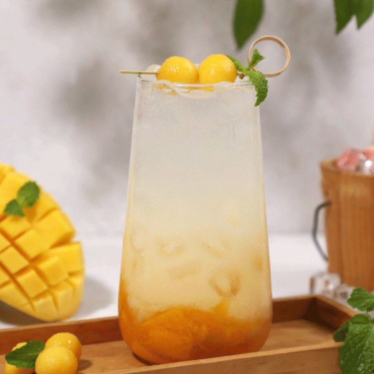 Hướng dẫn pha chế Soda Xoài Yakult