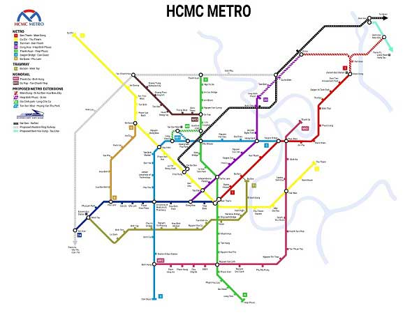 Sơ Đồ Các Tuyến Metro TPHCM Mới Nhất - Cập Nhật Lộ Trình Và Vị Trí Các Trạm