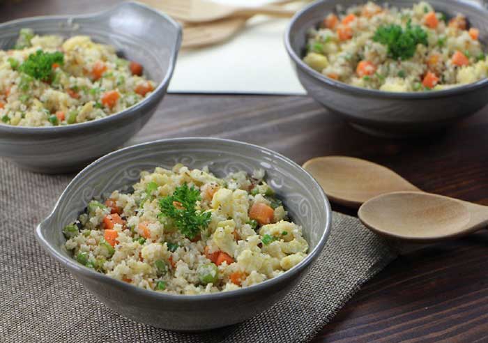 Hướng dẫn cách làm Cơm bông cải trắng - Cauliflower fried rice