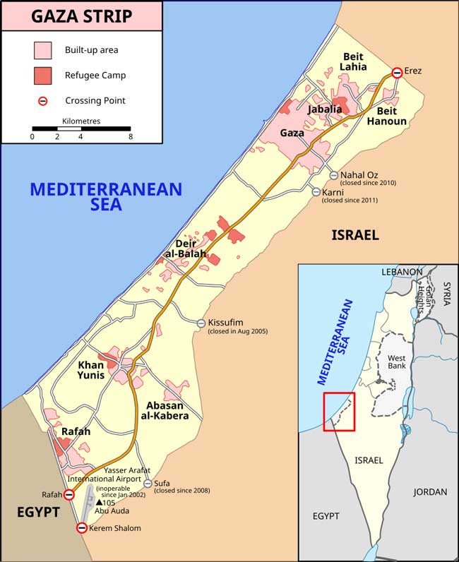 Khám phá về khu vực dãy Gaza