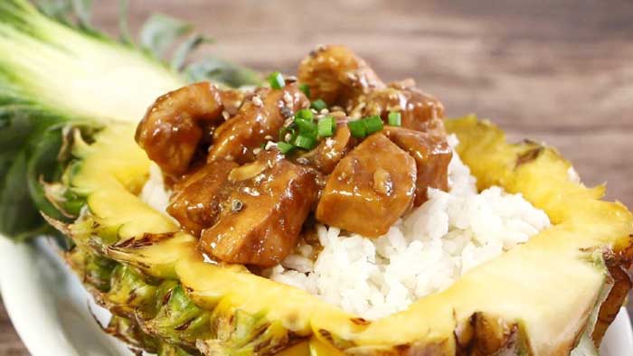 Hướng dẫn cách làm Gà sốt Teriyaki trái thơm