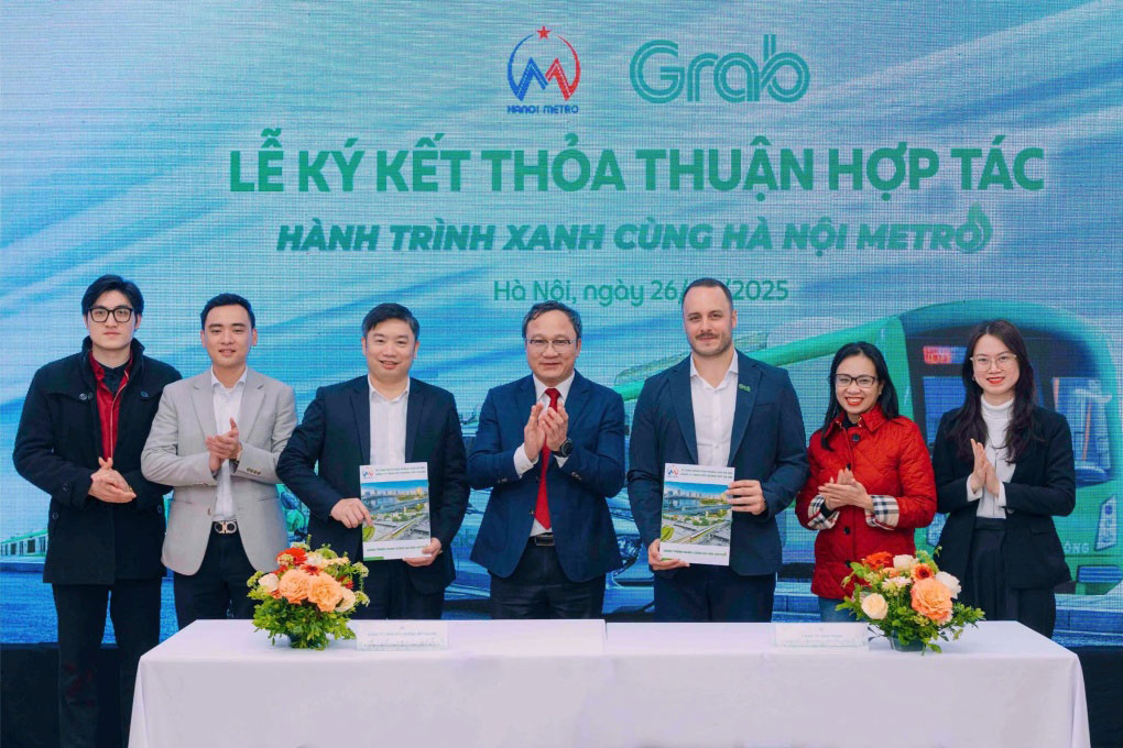 Hà Nội Metro và Grab hợp tác nâng cao dịch vụ giao thông thông minh