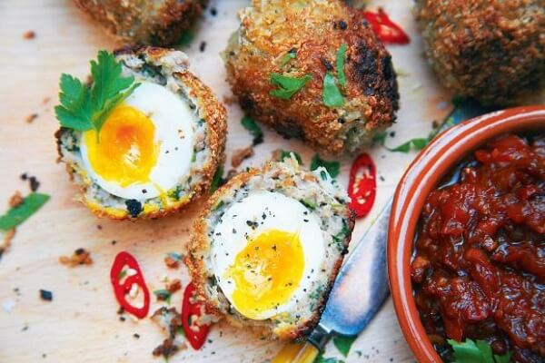 Hướng dẫn cách làm Scotch Egg - Thịt bọc trứng chiên xù