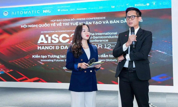 Hội nghị AISC 2025 quy tụ các chuyên gia hàng đầu về AI và bán dẫn tại Việt Nam