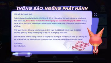 ZingPlay ngừng phát hành game lá bài từ 15/2/2025