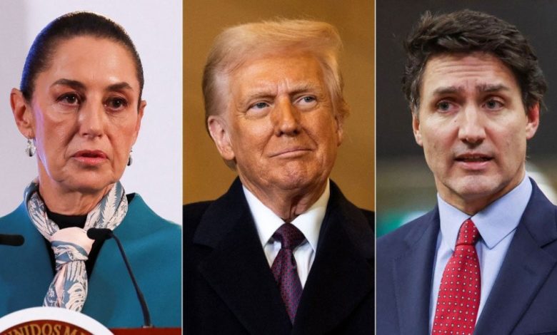 Canada và Mexico phản ứng khác nhau trước đòn thuế của Trump