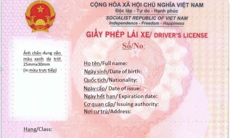 Giấy phép lái xe mới đổi màu và bổ sung tính năng hiện đại