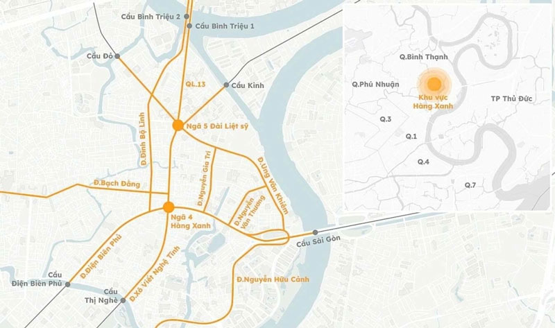 Hàng Xanh tiềm năng phát triển đô thị nén với 50 ha đất thu hồi