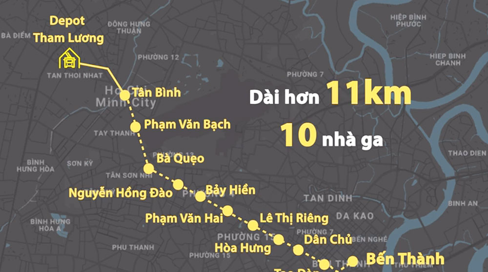 Khởi công Metro Bến Thành - Tham Lương tháng 12/2025 tại TP HCM