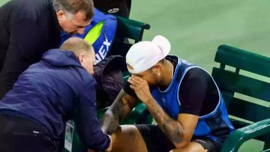 Kyrgios bỏ cuộc vì chấn thương, không tái ngộ Djokovic tại Indian Wells