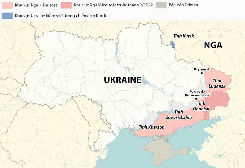 Nga quyết định số phận hòa bình Ukraine qua đàm phán Mỹ-Ukraine