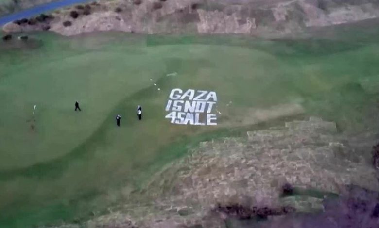 Nhóm ủng hộ Palestine phá hoại sân golf của Trump vì Gaza