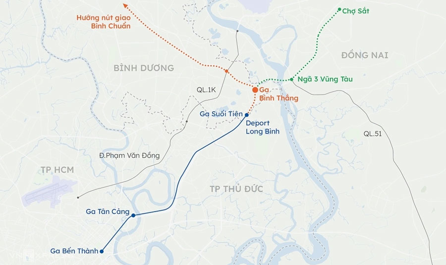 Tuyến metro TP HCM - Bình Dương dài 32,5 km khởi công 2027