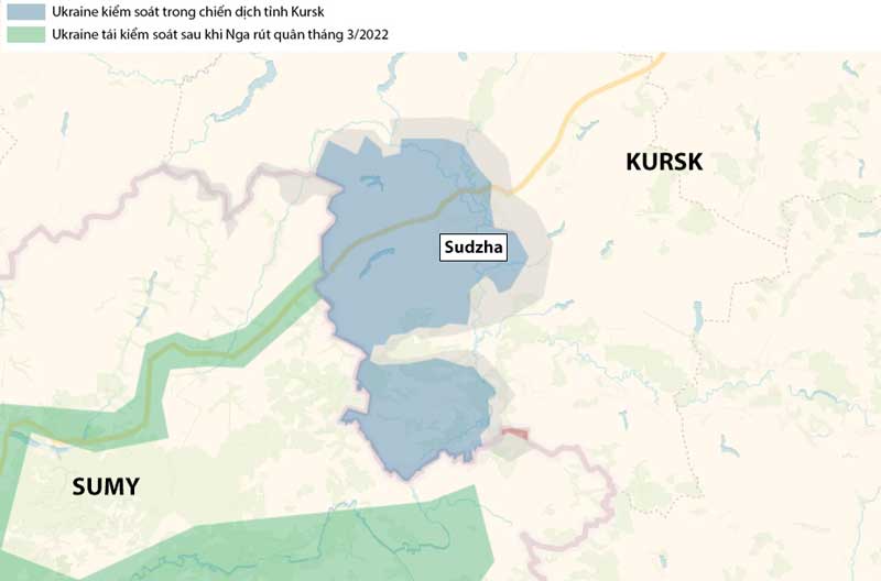 Ukraine rút quân khỏi tỉnh Kursk trước sức ép quân đội Nga