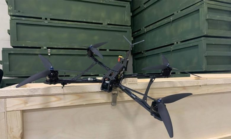 Drone cáp quang Gortensiya tầm bay 30 km của Nga tác chiến ở Ukraine