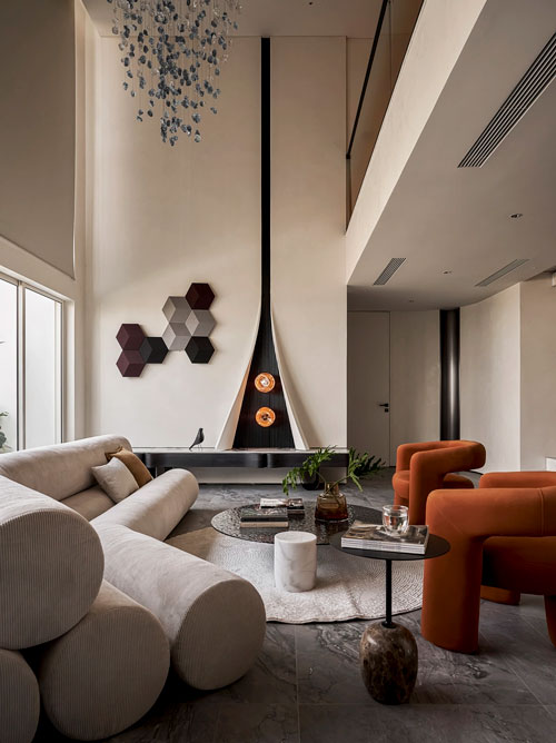 Penthouse 250 m2 với thiết kế tối giản và góc giải trí hoàn hảo