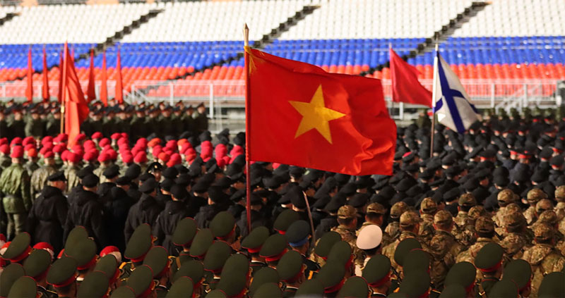 Quân đội Việt Nam tham gia duyệt binh tại Quảng trường Đỏ