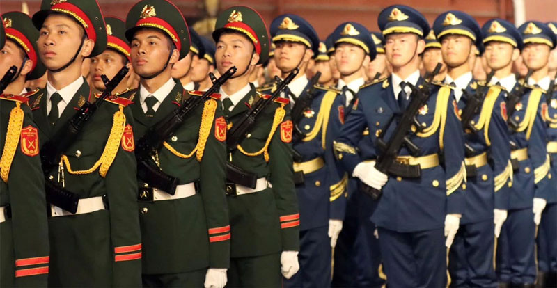 Quân đội Việt Nam tham gia duyệt binh tại Quảng trường Đỏ