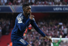 Dembele ghi bàn giúp PSG vượt Arsenal ở Champions League lượt đi