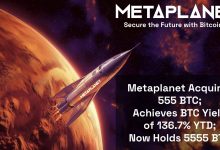 Metaplanet nâng tổng tài sản Bitcoin lên 5.555 BTC vào tháng 5 năm 2025