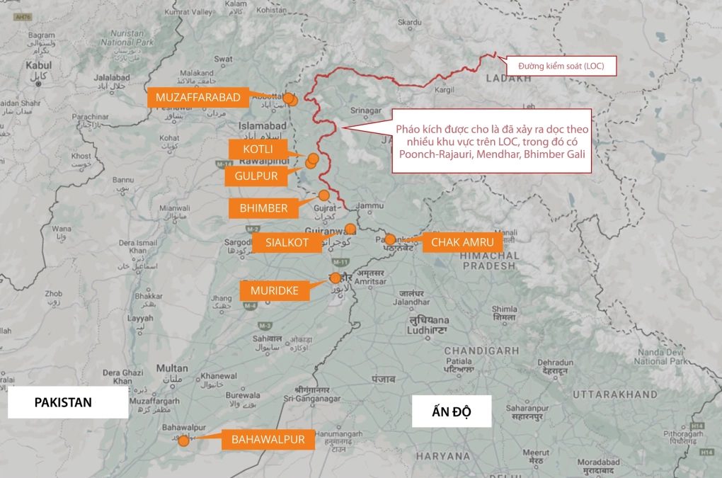 Pakistan tuyên bố bắn hạ 5 tiêm kích Ấn Độ trên không phận Kashmir