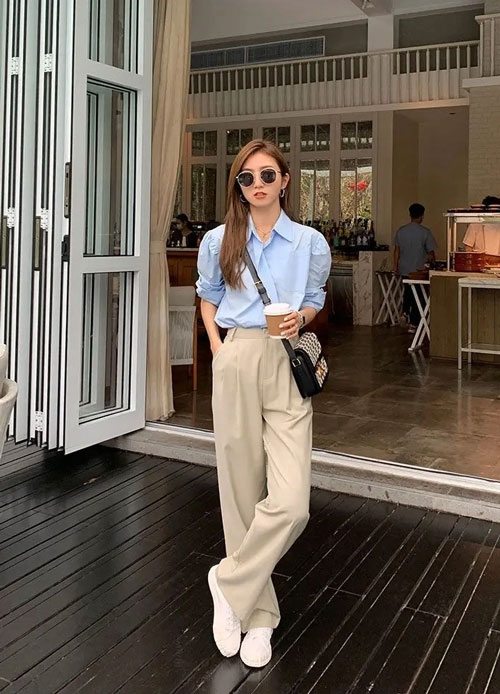 Gợi Ý Phối Đồ Sành Điệu Với Quần Ống Rộng