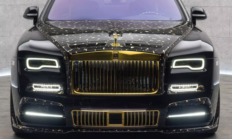 Rolls-Royce Wraith được nâng cấp lấp lánh vàng 24K từ Mansory
