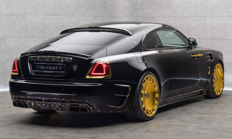 Rolls-Royce Wraith được nâng cấp lấp lánh vàng 24K từ Mansory