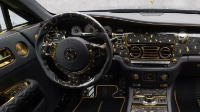 Rolls-Royce Wraith được nâng cấp lấp lánh vàng 24K từ Mansory